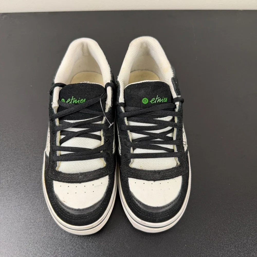 Etnies Nixx Shoes Women's 6.5W Black White Skateboard Casual Lace-Up Sneakers